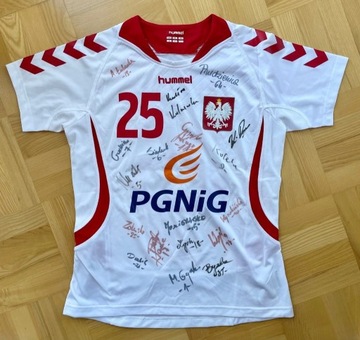 Hummel Piłka Ręczna Polska K. Zalewska autografy