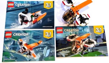 Lego Creator 31071 3w1: Śmigł./Motorówka/Samolot
