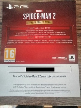 Marvel Spider-Man 2 Deluxe EditionPS5 Klucz z Edycji Kolekcjonerskiej
