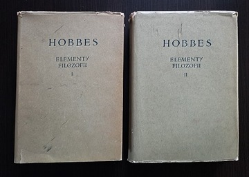 Hobbs -Elementy Filozofii. Tomy I i II