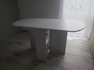 Stół składany wielofunkcyjny biały 150x80