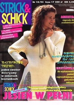 STRICK & SCHICK  10 / 1993 (burda?) robótki swetry