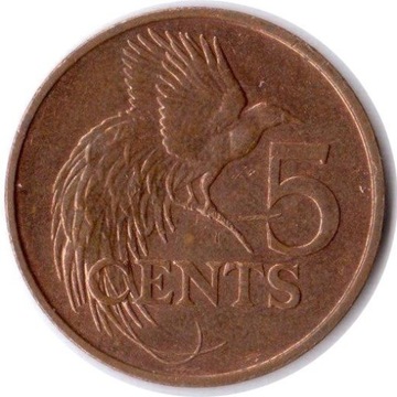 TRYNIDAD i TOBAGO, 5 centów 1999, KM# 30, XF