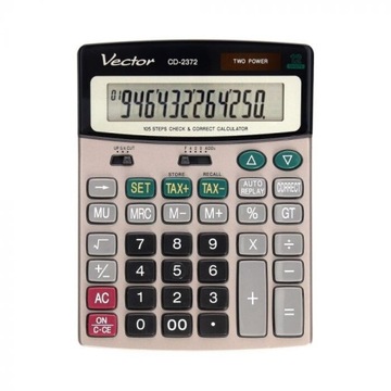 Kalkulator 12-pozycyjny VECTOR CD2372