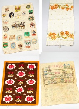 zestaw historycznych tkanin ozdobnych 
