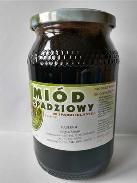 Miód Spadź iglasta Spadziowy 1,25kg genialny