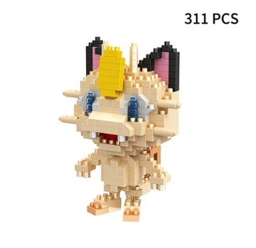 Meowth Pokemon Klocki