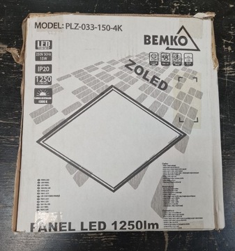 BEMKO Panel LED 15W/4000K 1250lm IP20