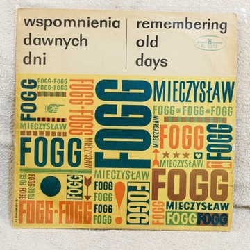 Mieczysław FOGG - Wspomnienia dawnych dni winyl