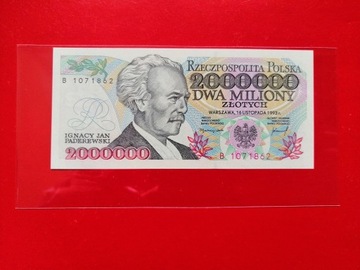 2000000 ZŁOTYCH 1993 stan UNC seria B