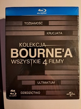 KOLEKCJA BOURNE'A [4BLU-RAY]Lektor,Napisy PL,FOLIA