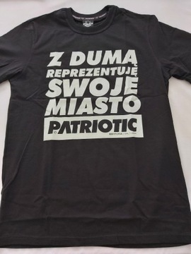 Koszulka T-shirt Patriotic rozmiar L, czarna 