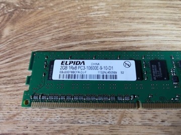 Pamięć RAM ze stacji roboczej HP 2 GB UDIMM DDR3