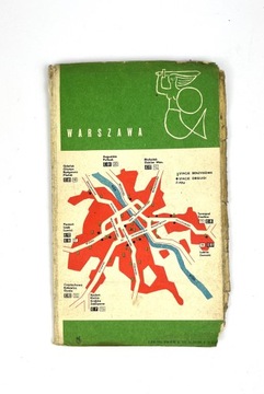 Mapa samochodowa Polski 1965 r.