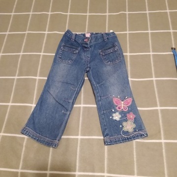 Spodnie jeans motyle MINOTI rozm. 80
