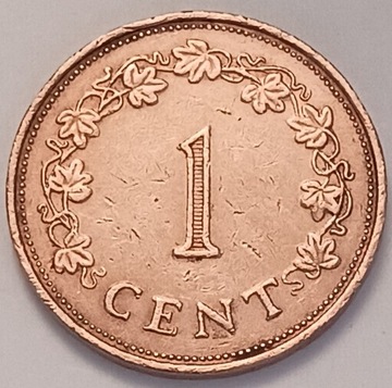 1 cent 1977 r. Malta