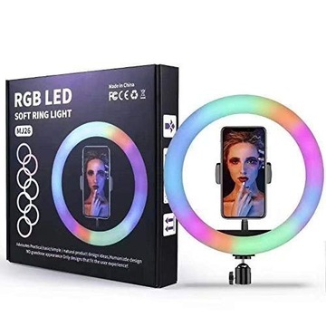 LAMPA PIERŚCIENIOWA RGB LED SOFT RING LIGHT 10