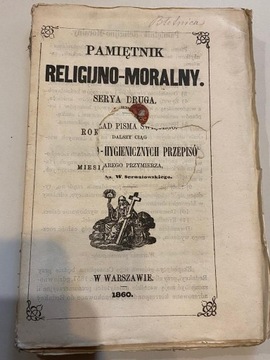 Pamiętnik Religijno-Moralny, 1860, Serya druga