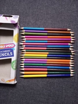 Ołówki kolorowe 20 szt w opakowaniu 40 kolorów
