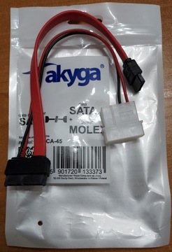 Kabel Slim SATA/SATA/MOLEX AK-CA-45