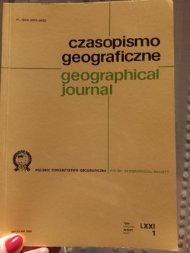 Czasopismo geograficzne LXXI 1, 2000 r