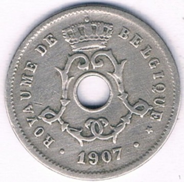 BELGIA FR.5 cent 1907 