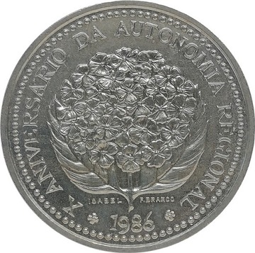 Portugalia 100 escudos 1986, KM#45