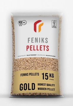 Pellet Feniks Gold / Pelet A1 / Pellet drzewny 6mm