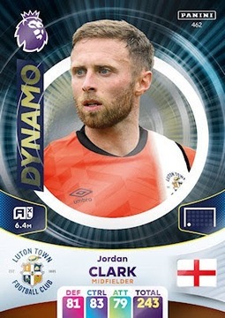 Jordan Clark 462 Karta Panini Premier League 2024