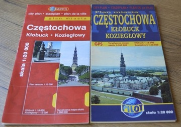 Plan miasta Czestochowa- Kłobuck Koziegłowy {2 }