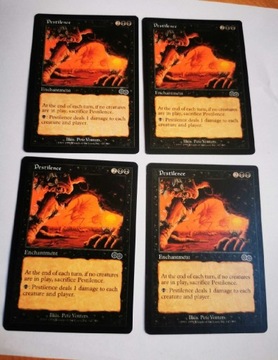 Mtg Pestilence, 4 karty, Magic the Gathering