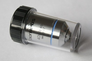 Obiektyw mikroskopowy planchromatyczny OLYMPUS 40x