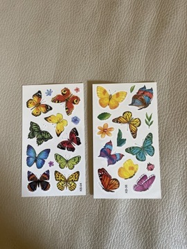 Tatuaże dla dzieci motyle dla dziewczynki zmywane