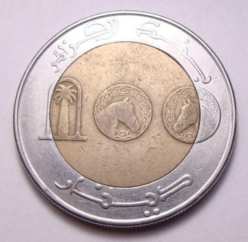 Algieria 100 dinars 1993 BIMETAL nr 2