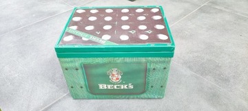 skrzynka piwo Becks 15 butelek lodówka chłodziarka