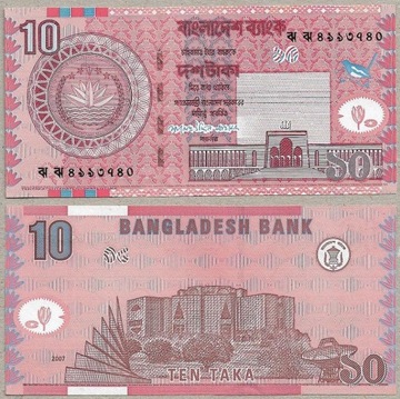 Banladesz - 10 Taka 2007, P-39Ab, UNC