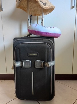 Torba podróżna walizka  rozszerzana kabinowa skóra