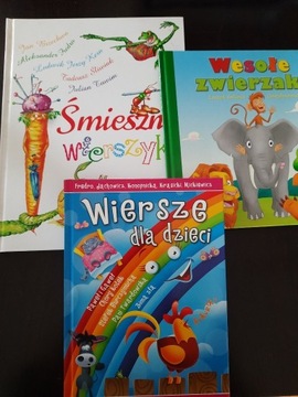 3 książki wierszyki dla dzieci 