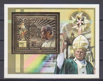 Gwinea  1998 rok - Papież Jan Paweł II - blok
