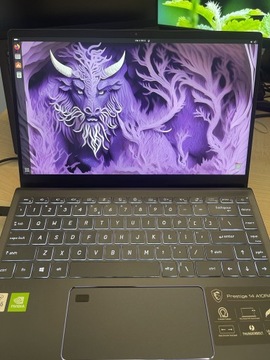 Laptop MSI Prestige 14' / ssd 240 gb / 16Gb