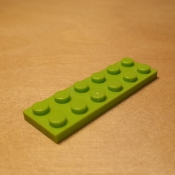 LEGO płytka 2x6 limonkowa 3795 NOWA