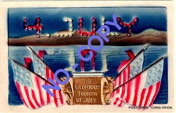 USA - 4 July -Independence Day -Patriotyka -1900 r