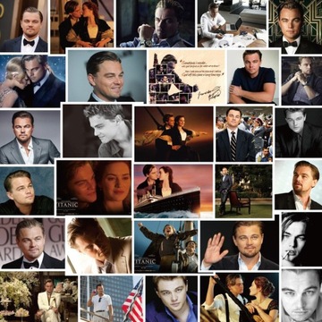 Naklejki Leonardo DiCaprio Titanic Aktor 30 sztuk
