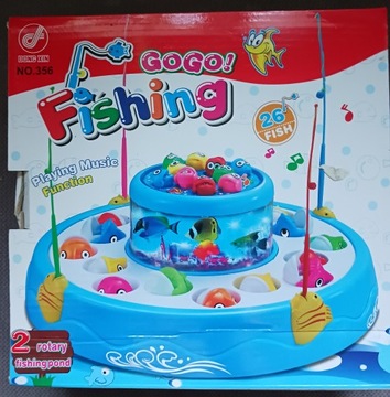 Zręcznościowa gra rodzinna w łowienie rybek