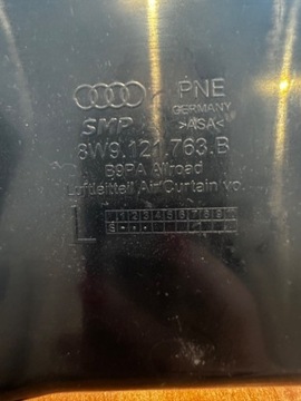 Kierownica powietrza Audi 8W9.121.763.B 