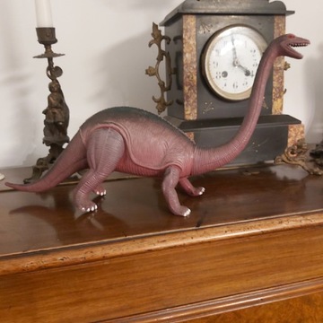 Vintage-Figurka Brontozaurusa PVC z lat 70-tych.