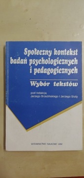 Społeczny kontekst badań psychologicznych