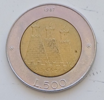 San Marino - 500 lira - 1987r. 