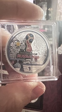 Moneta FIFA WORLD CUP Rosja 2018 MŚ w Piłce Nożnej