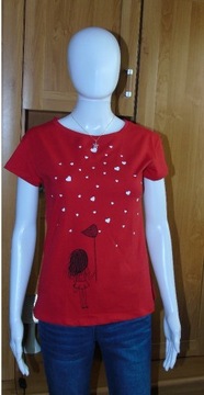 Czerwony T-shirt/koszulka - 36